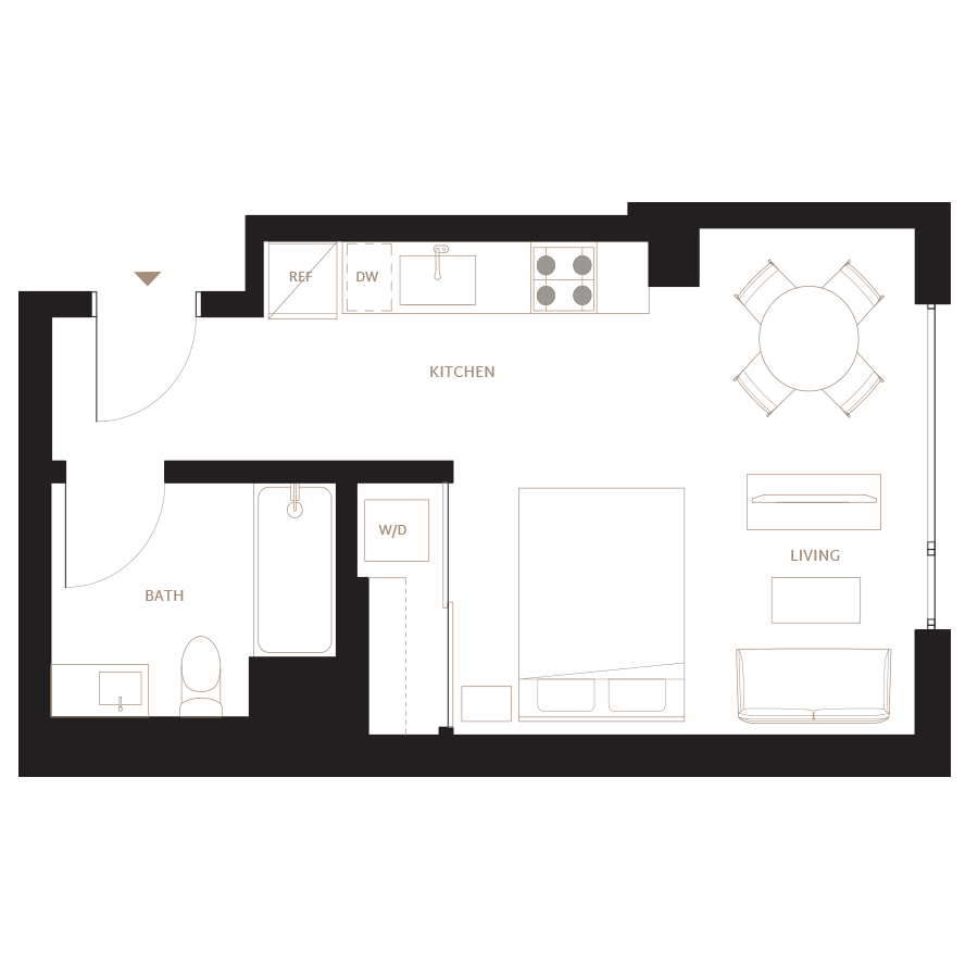Floor Plan Image of Apartment Apt 0717